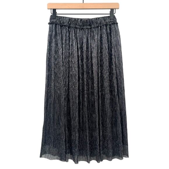 Isabel Marant Etoile Beatrice Midi Skirt Gunmetal‎ Grey Silver Black Metallic XS - Picture 4 of 15